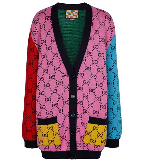 gucci colorful cardigan|Gucci cardigan for women.